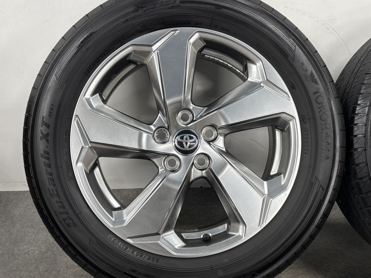 交換用に】トヨタ RAV4 純正 18in 7J +35 PCD114.3 ヨコハマ ブルー