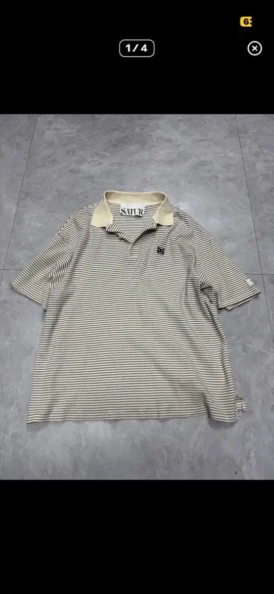 新ター ストライプ カラーTシャツ