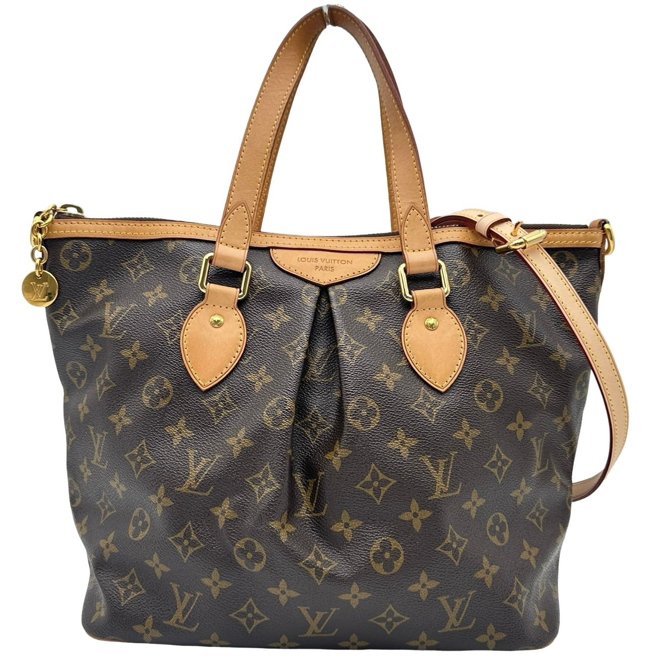 ルイ・ヴィトン LOUIS VUITTON パレルモPM M40145 ブラウン モノグラム・キャンバス レディース ショルダーバッグ
