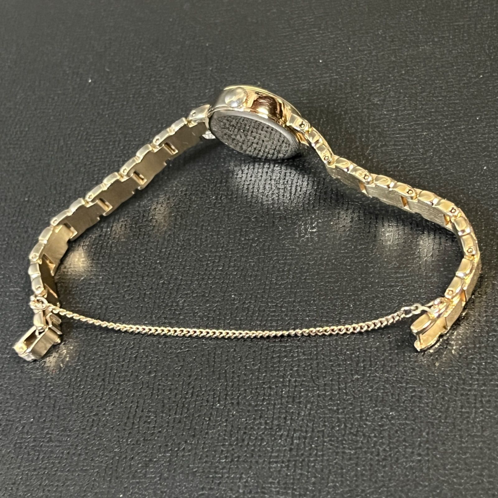 稼働品】 agete 腕時計 ラウンドフェイス ウォッチ ゴールド 