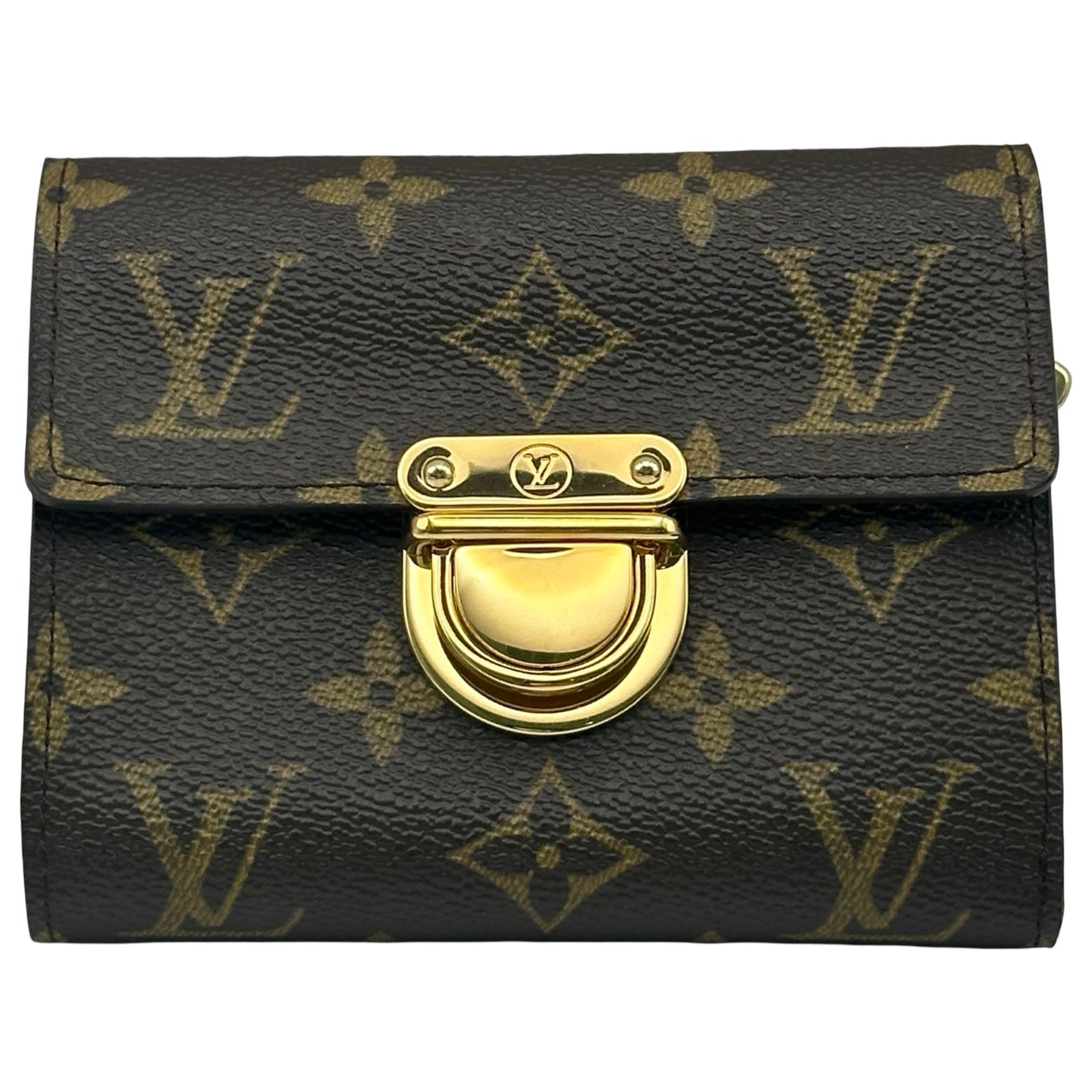 ルイ・ヴィトン LOUIS VUITTON ポルトフォイユ・コアラ M58013 ブラウン モノグラム・キャンバス レディース 三つ折り財布