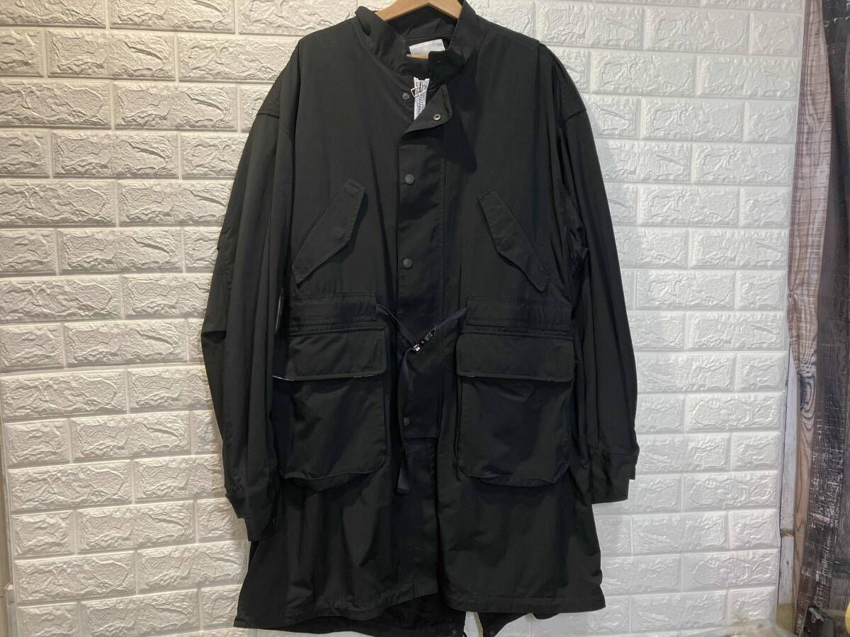 SUBLATIONS サブレーションズ ポリエステルコートTHCH MONSTER PARKA テックモンスターパーカーS101729-2 24AW サイズ2 カラー ブラック