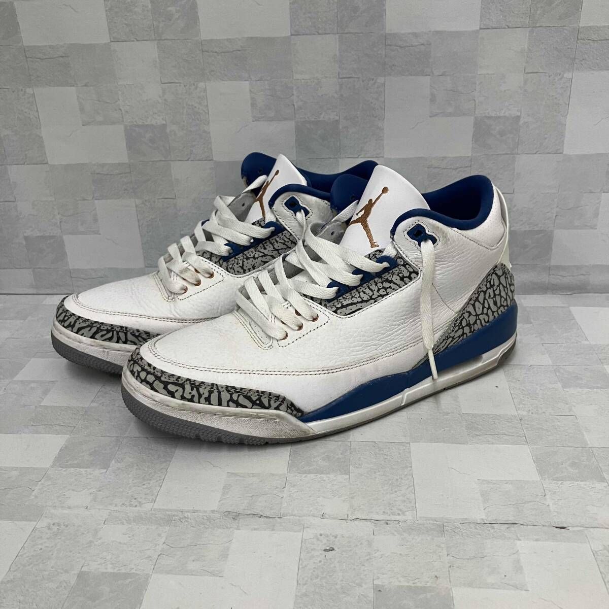 NIKE ナイキ スニーカー AIR JORDAN 3 RETROm2023.CT8532-148 28.5cm ホワイト ブルー グレー