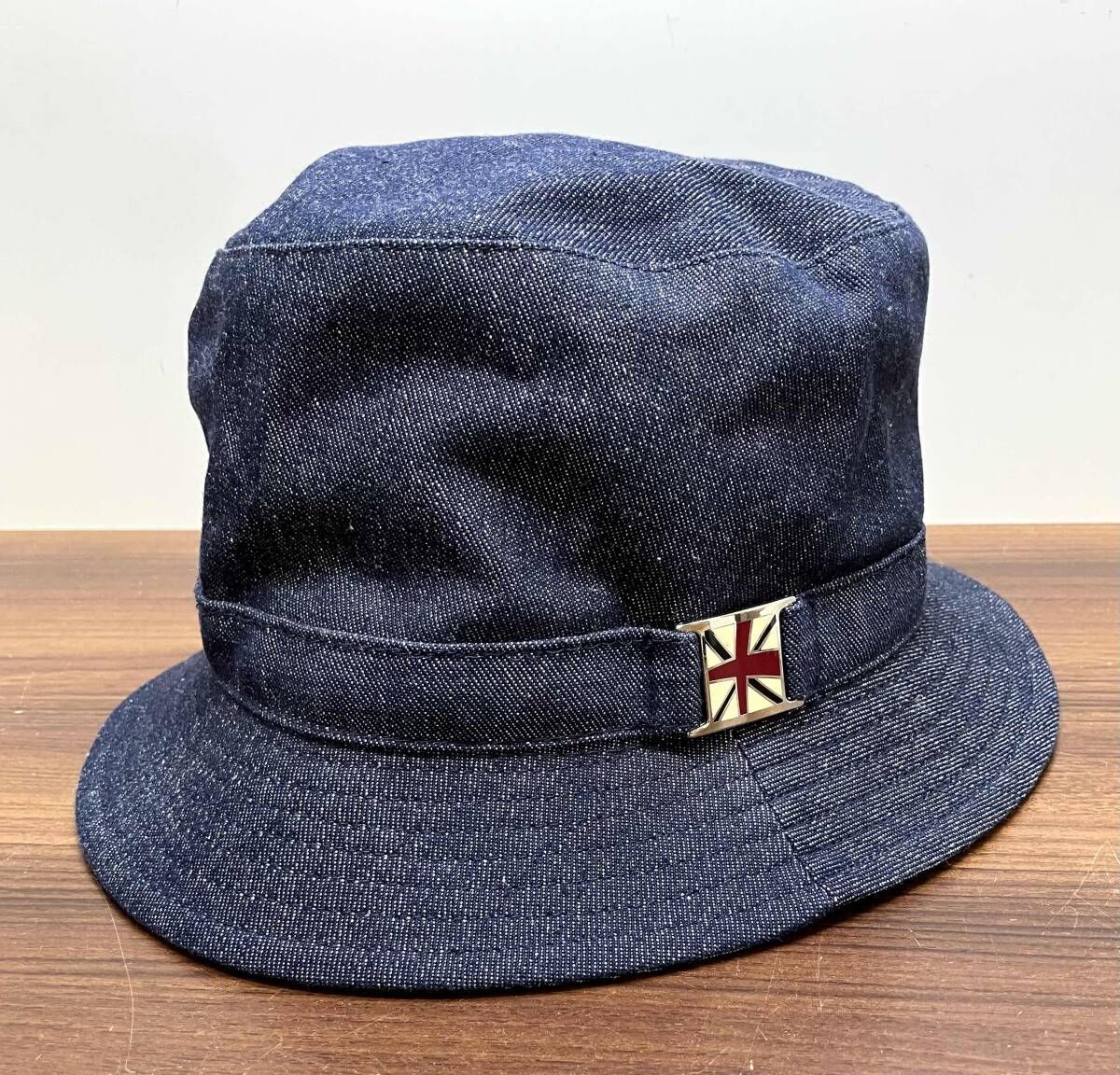 ★BURBERRY バーバリー デニムバケットハット 帽子 サイズM