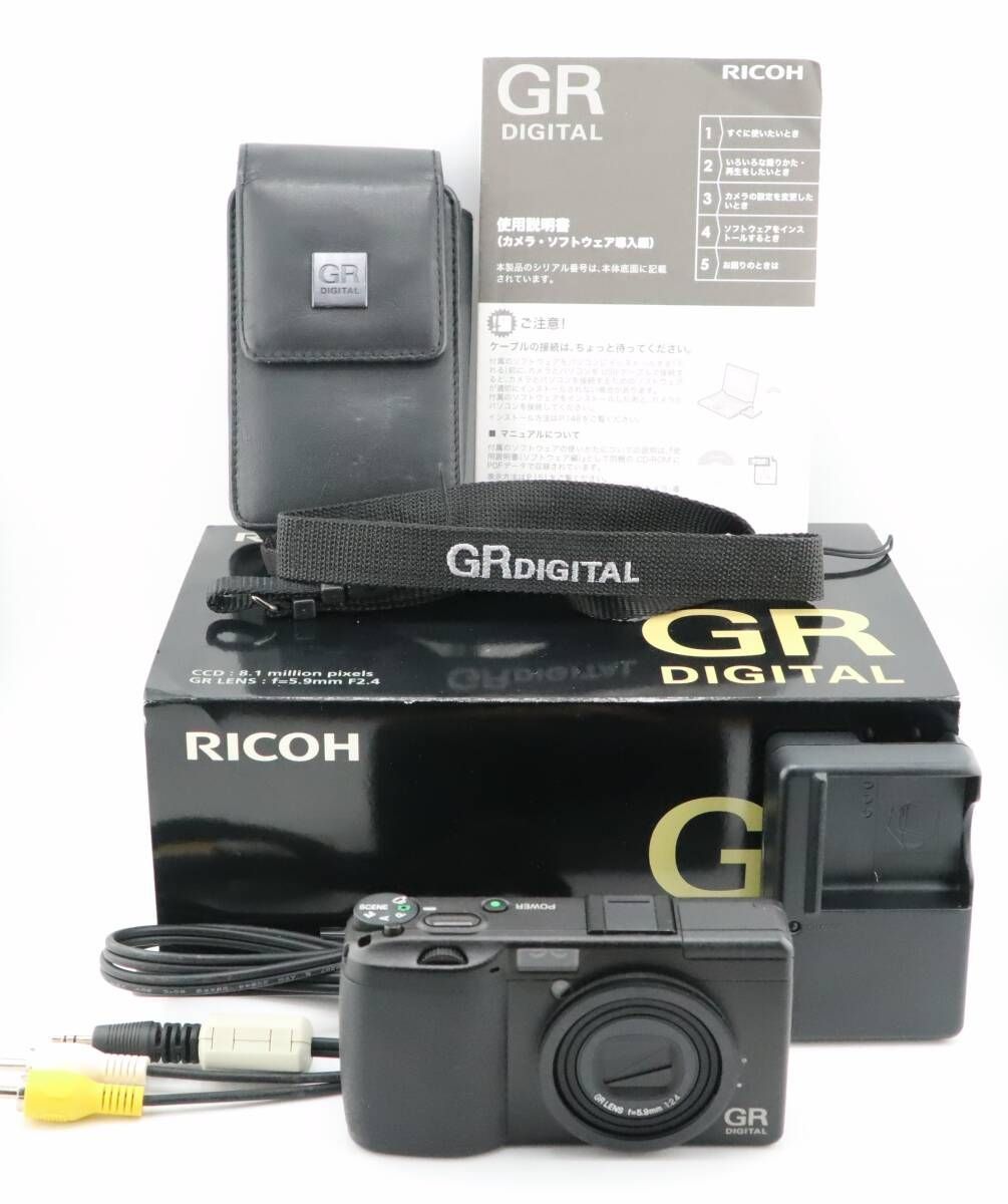 ☆美品☆ショット数595回☆リコー RICOH GR DIGITAL 元箱・ケース