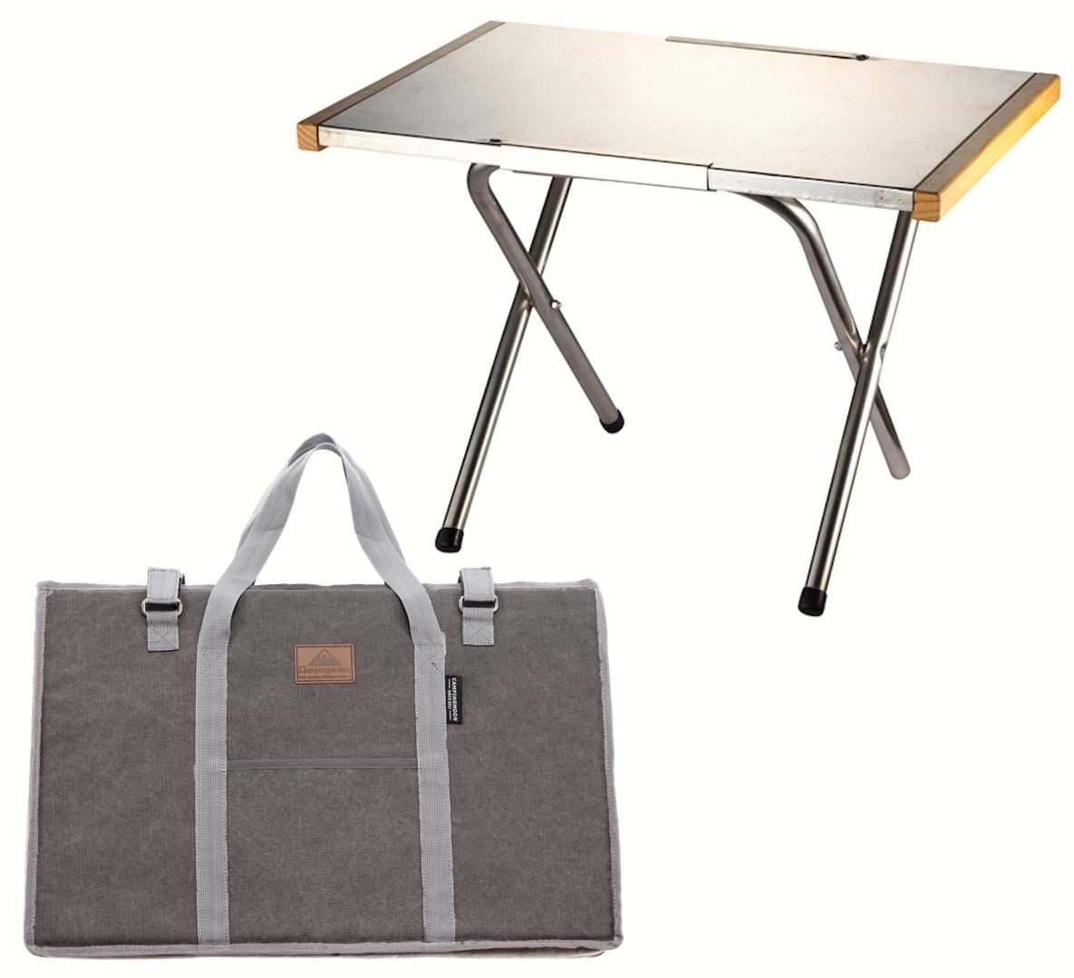camping moon アウトドアテーブル ステンレス エンボス加工