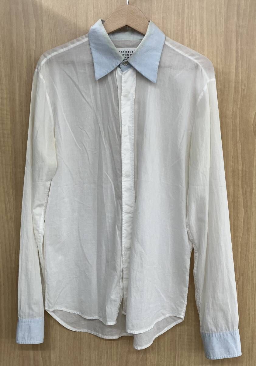 MARTIN MARGIELA マルジェラ　長袖シャツ　ここのえ期　イタリア製　汚れ有り