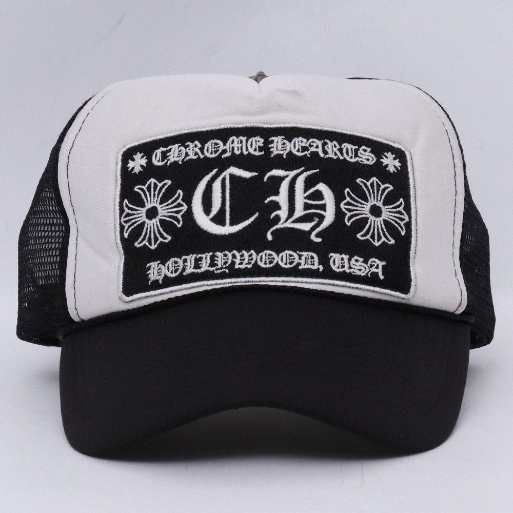 CHROME HEARTS オールド CH トラッカーキャップ ブラック ホワイト