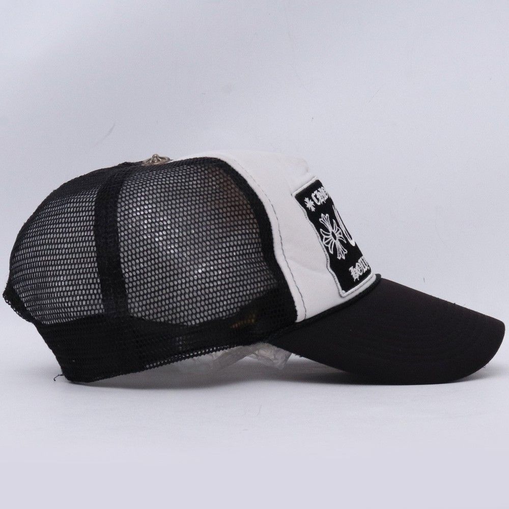 CHROME HEARTS トラッカーキャップ ホワイト/ブラック CHROME HEARTS オールド CH トラッカーキャップ ブラック ホワイト