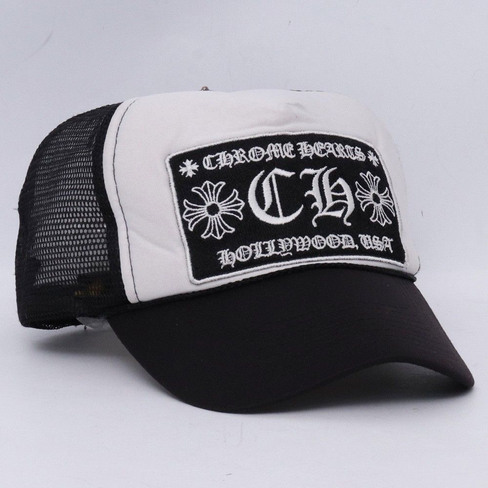 CHROME HEARTS オールド CH トラッカーキャップ ブラック ホワイト