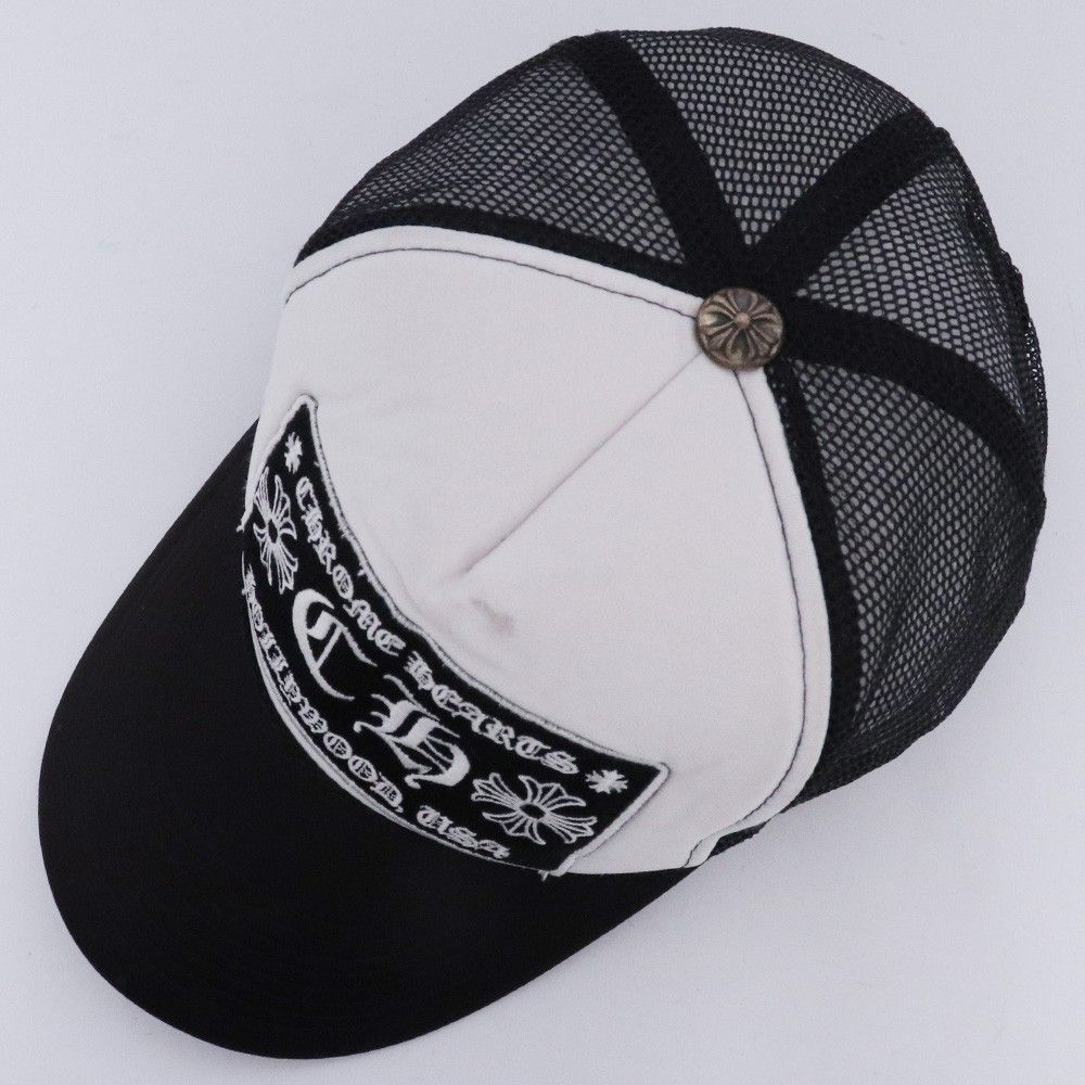 CHROME HEARTS オールド CH トラッカーキャップ ブラック ホワイト