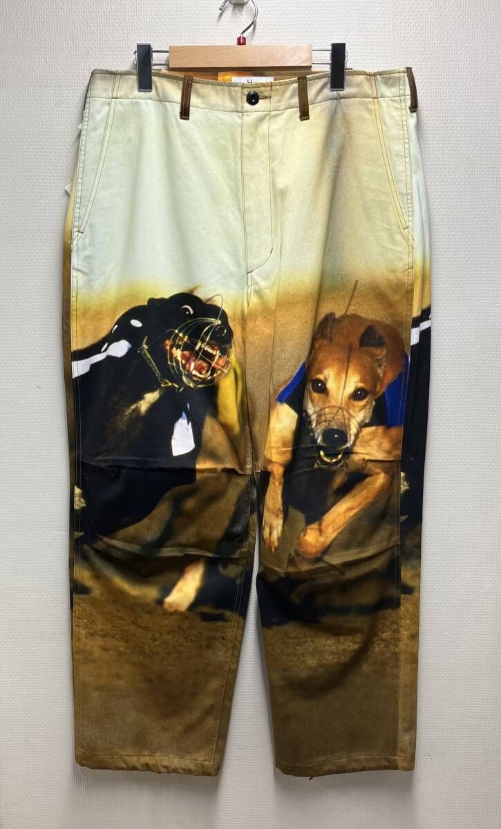 F-LAGSTUF-F FLAGSTUFF フラグスタフ PARKLIFE PANTS FS1351 パークライフ パンツ メンズ イエロー L コットン タグ付き ドローコード