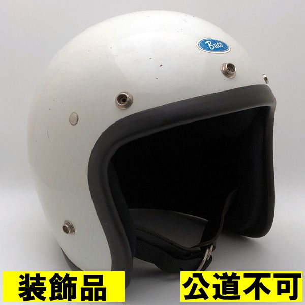 【装飾品・公道不可】BUCO IC400 WHITE 60cm 【海外直輸入中古品】スモールジェットヘルメット オープンフェイス アメリカン ブコ ホワイト 白色 Lサイズ