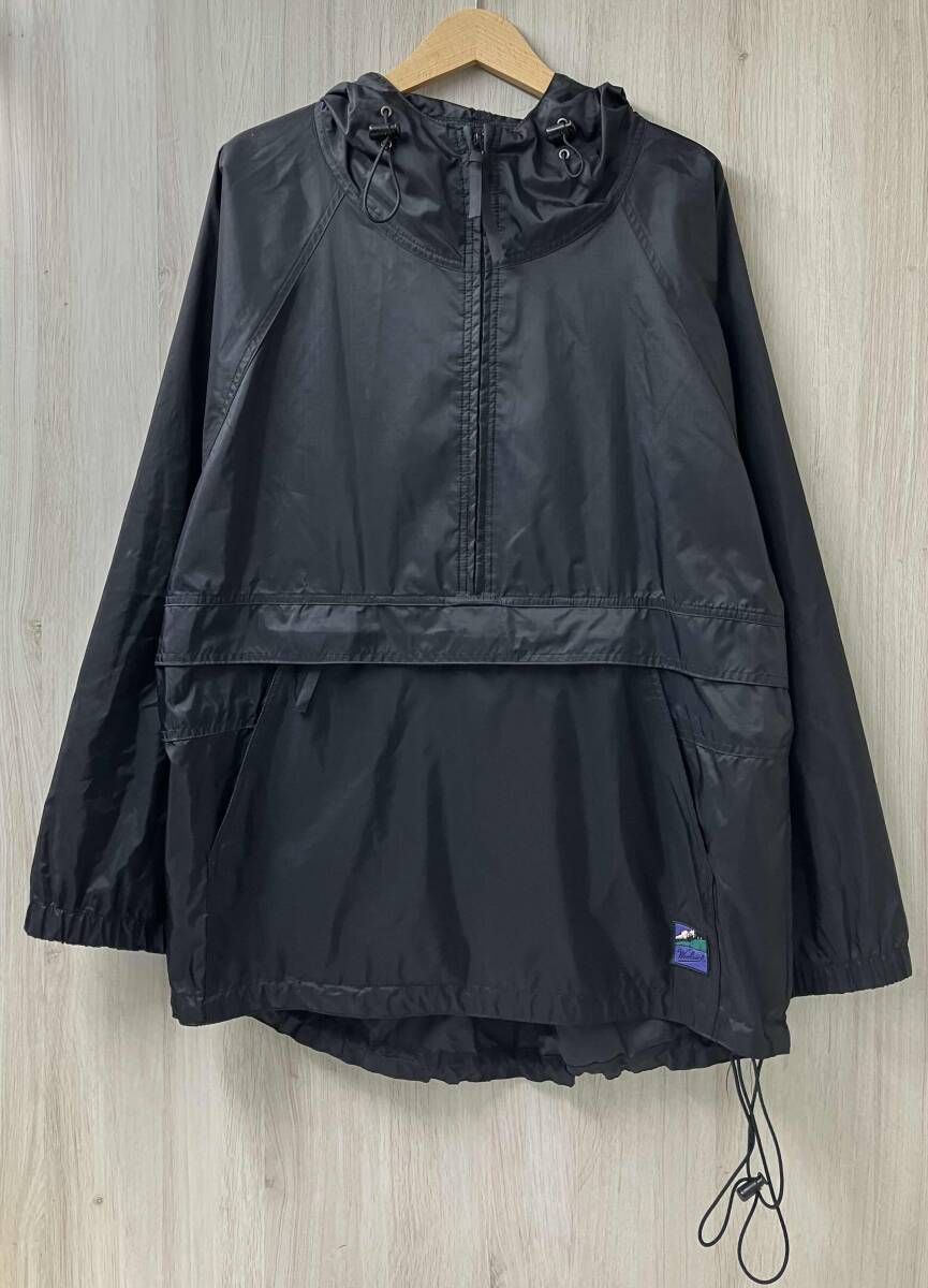 WOOLRICH ウールリッチ ナイロンジャケット アノラックパーカー ヴィンテージ オーバーサイズ 90s ブラック Mサイズ