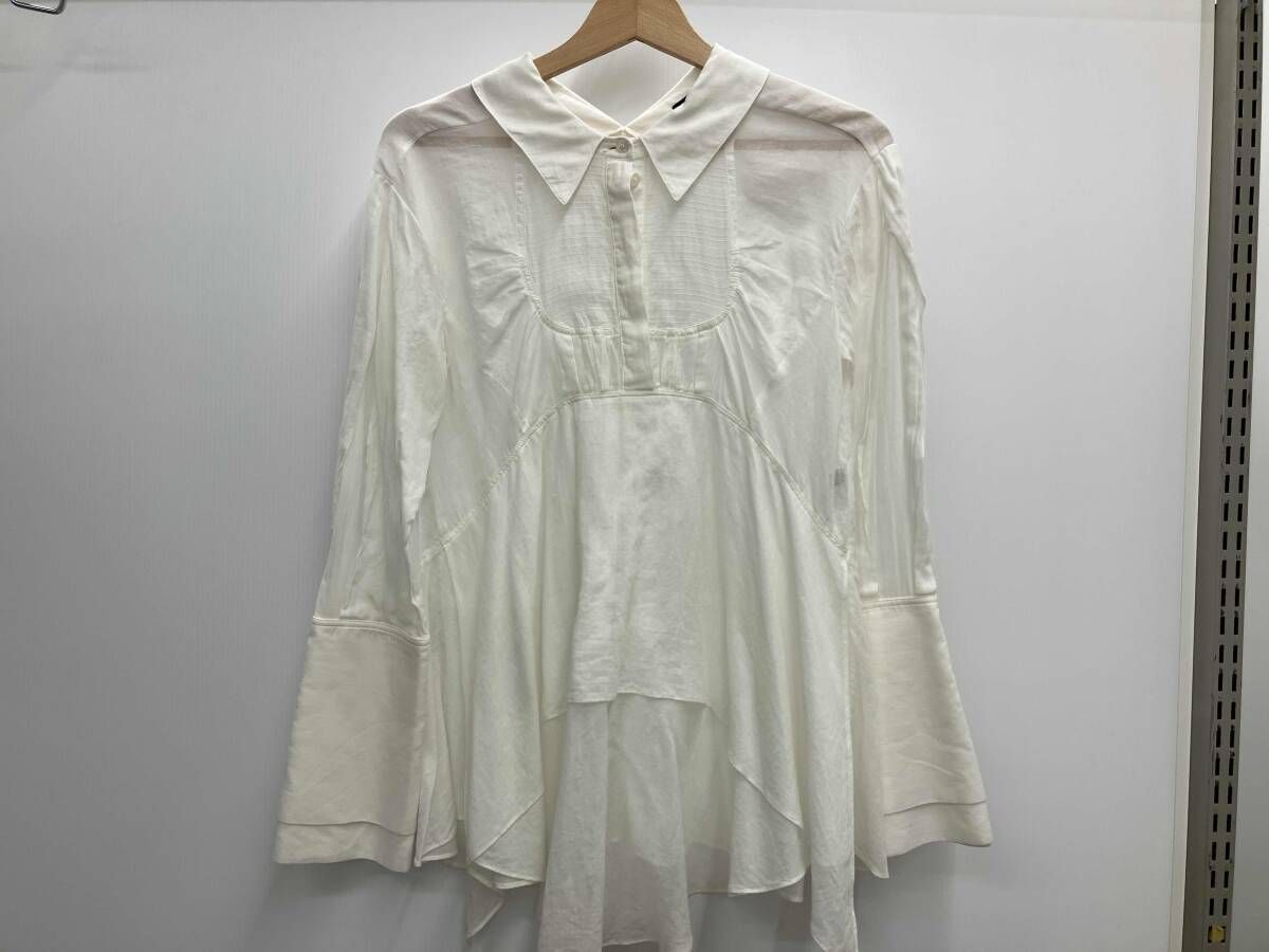 JIL sander navy 長袖ワンピース　ホワイト　34 JDI308BJI054B71