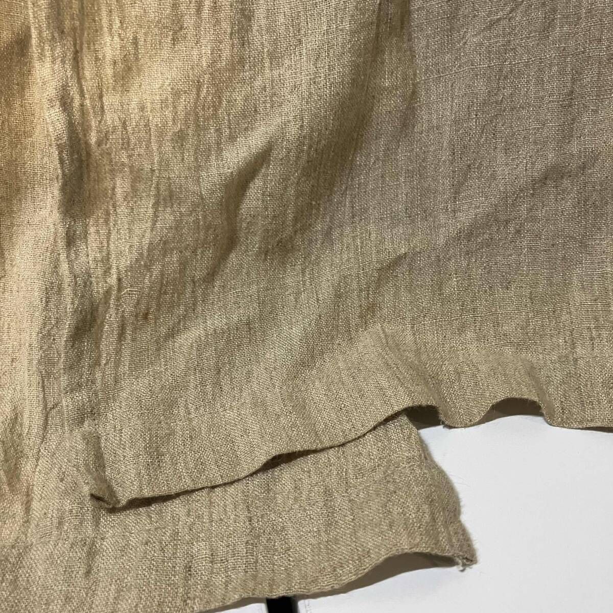 70s ISSEY MIYAKE ノースリーブワンピース 初期タグ リネンワンピース 