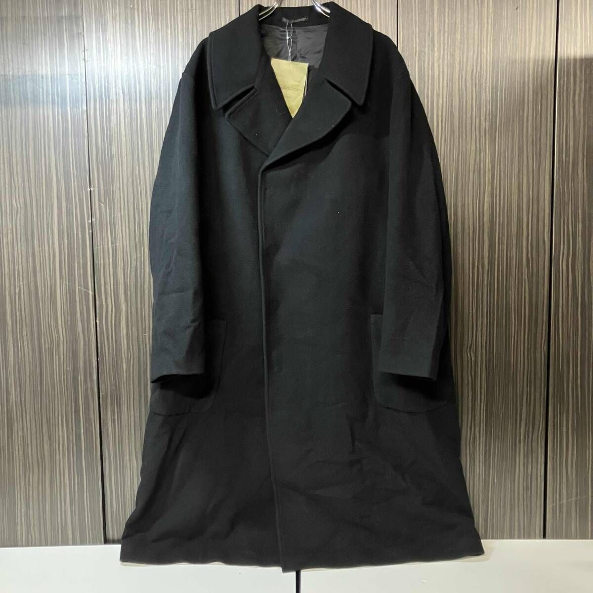 A.A.R Yohji Yamamoto ヨウジヤマモト コート Ｌ 25AW YOHJI YAMAMOTO POUR HOMME コート AIRY MOSSER SNAP BUTTON LONG