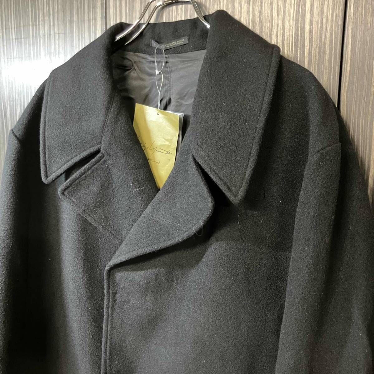 25AW YOHJI YAMAMOTO POUR HOMME コート AIRY MOSSER SNAP BUTTON LONG