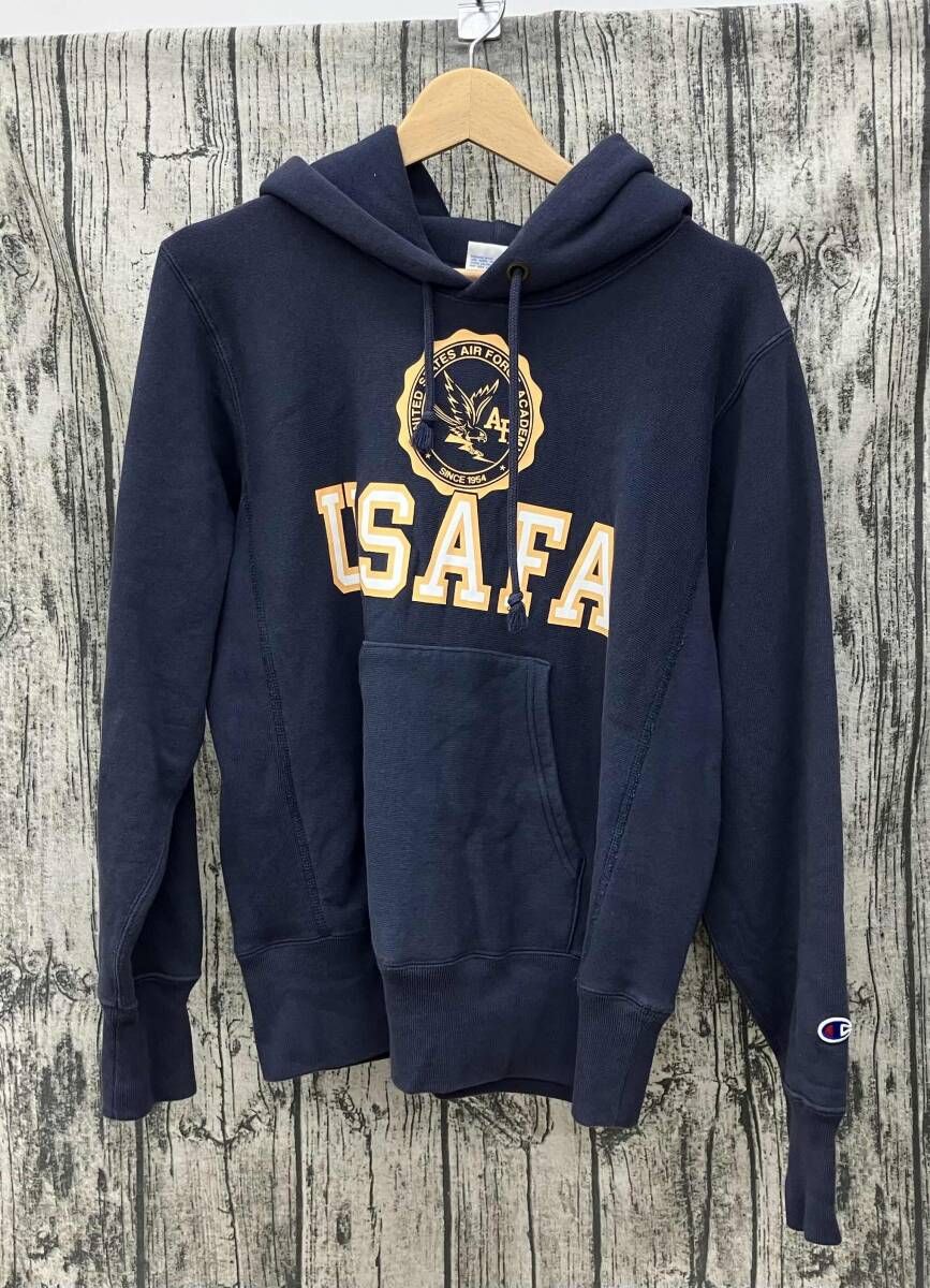 Champion REVERS WEAVEチャンピオン リバースウィーブ パーカー ネイビー 紺 USAFA C-A123 秋