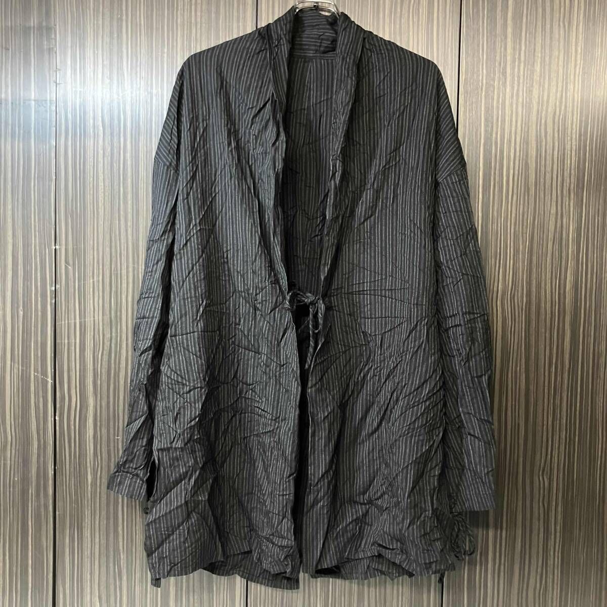 26ss YOHJI YAMAMOTO POUR HOMME ジャケット RAYON THIN STRIPE SLIT