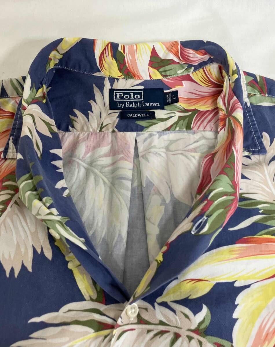 POLO Ralph Lauren ポロ ラルフローレン 半袖シャツ サイズL 総柄 花柄