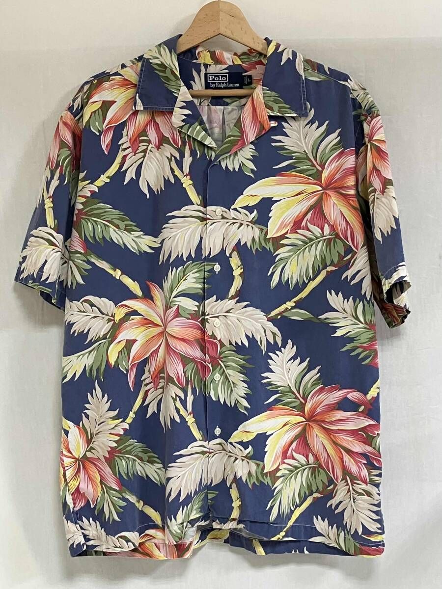 POLO Ralph Lauren ポロ ラルフローレン 半袖シャツ サイズL 総柄 花柄