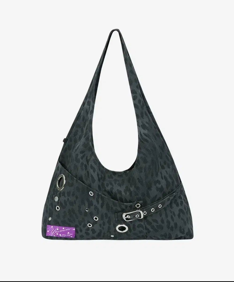 여밈レイアウトバッグ leopard charcoal 新品
