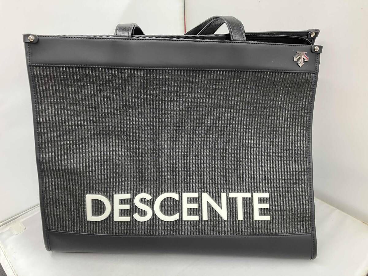 ブラック DESCENT／DG5STT11L ゴルフ／デサント　トートバッグ