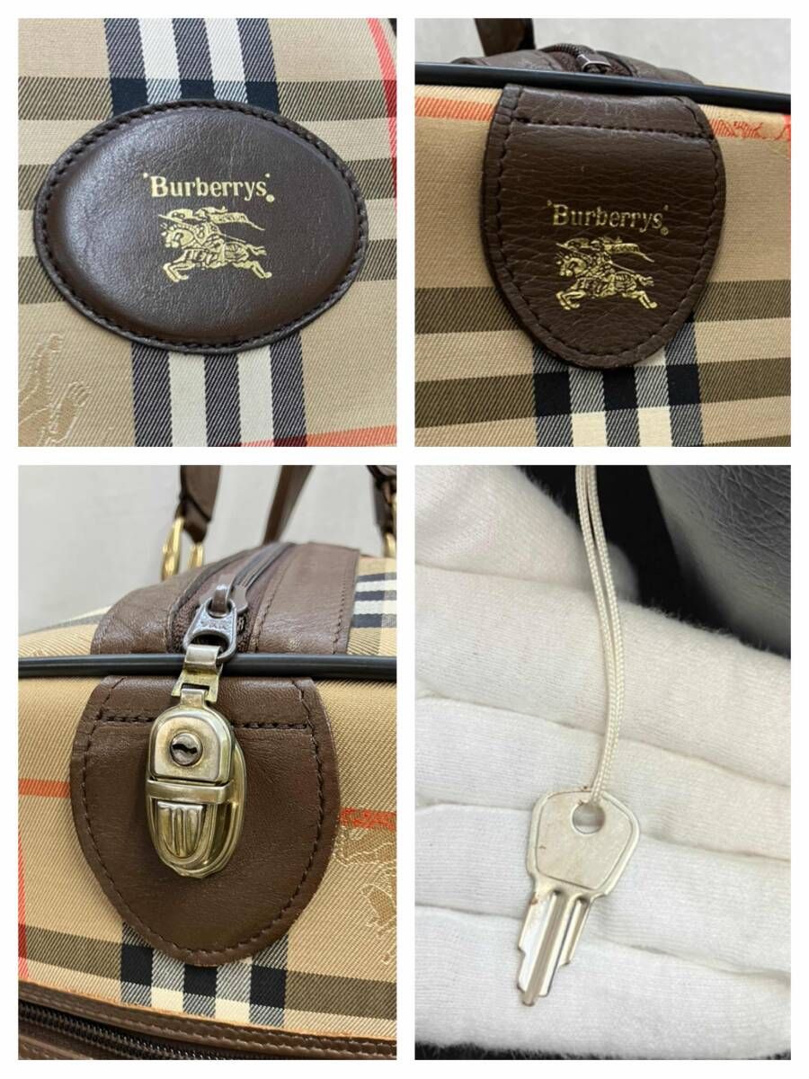 Burberrys バーバリーズ ボストンバッグ ベージュ ノバチェック