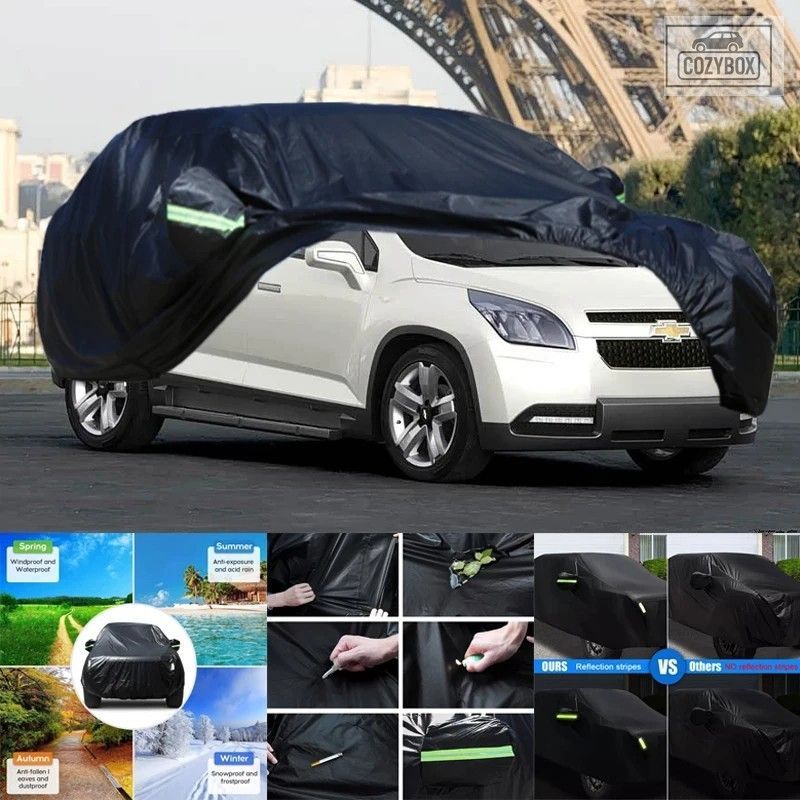 シボレー オーランド全ウェザー型車 カバー 6-in-1 防水 UV プルーフ防雪傷防止