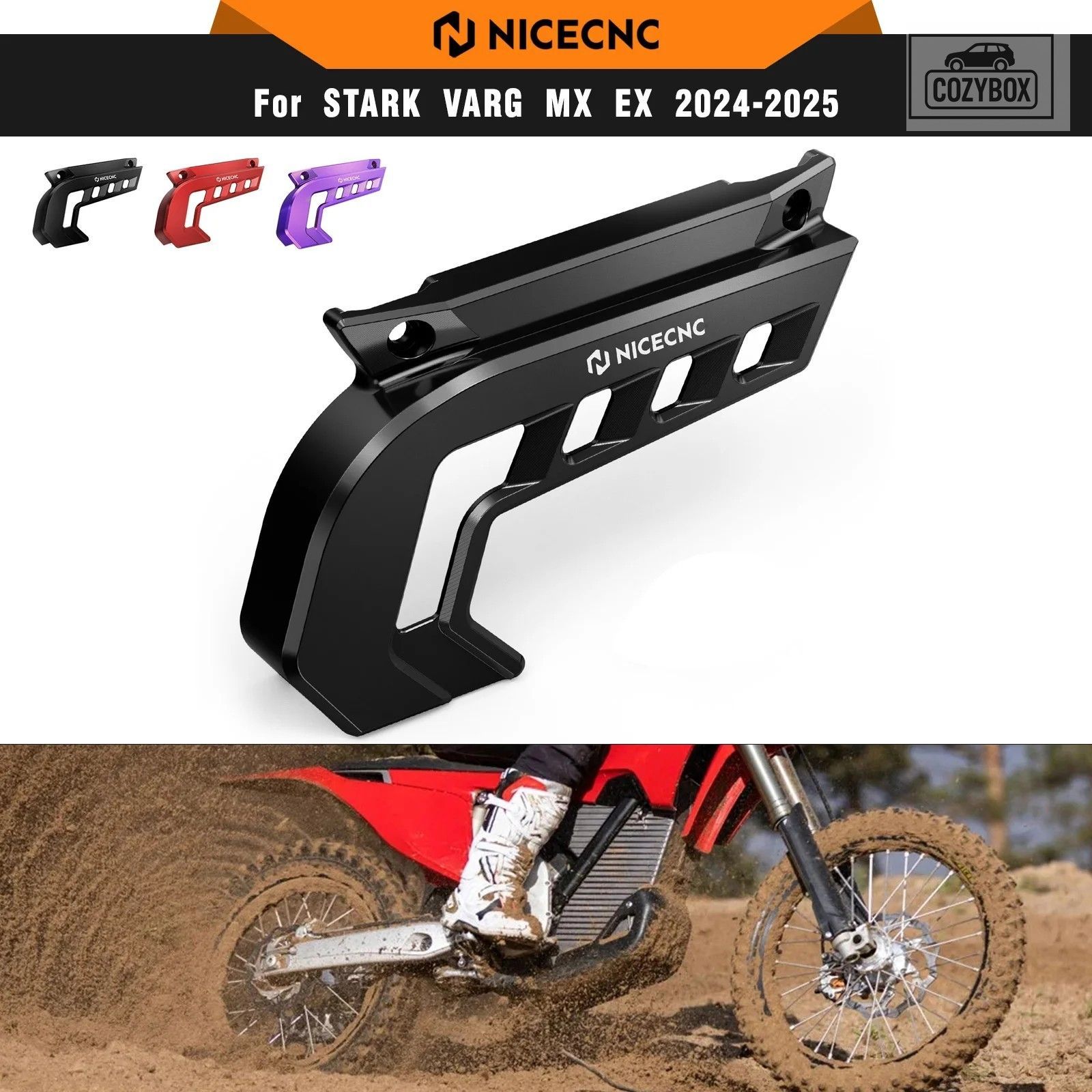 STARK VARG MX EX 電動ダートバイク 2024 2025 アルミ スプロケット カバー チェーン