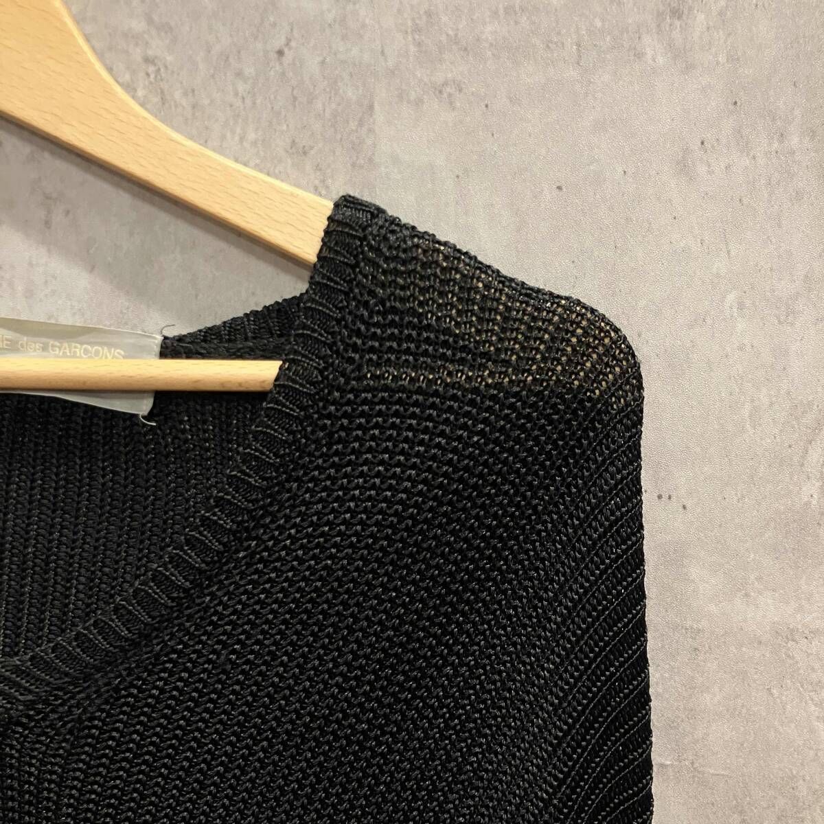 AD1994 田中オム COMME des GARCONS HOMME レーヨンニット ブラック