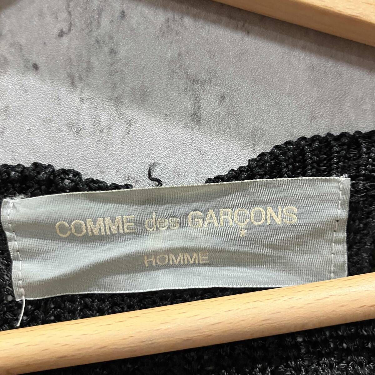 AD1994 田中オム COMME des GARCONS HOMME レーヨンニット ブラック