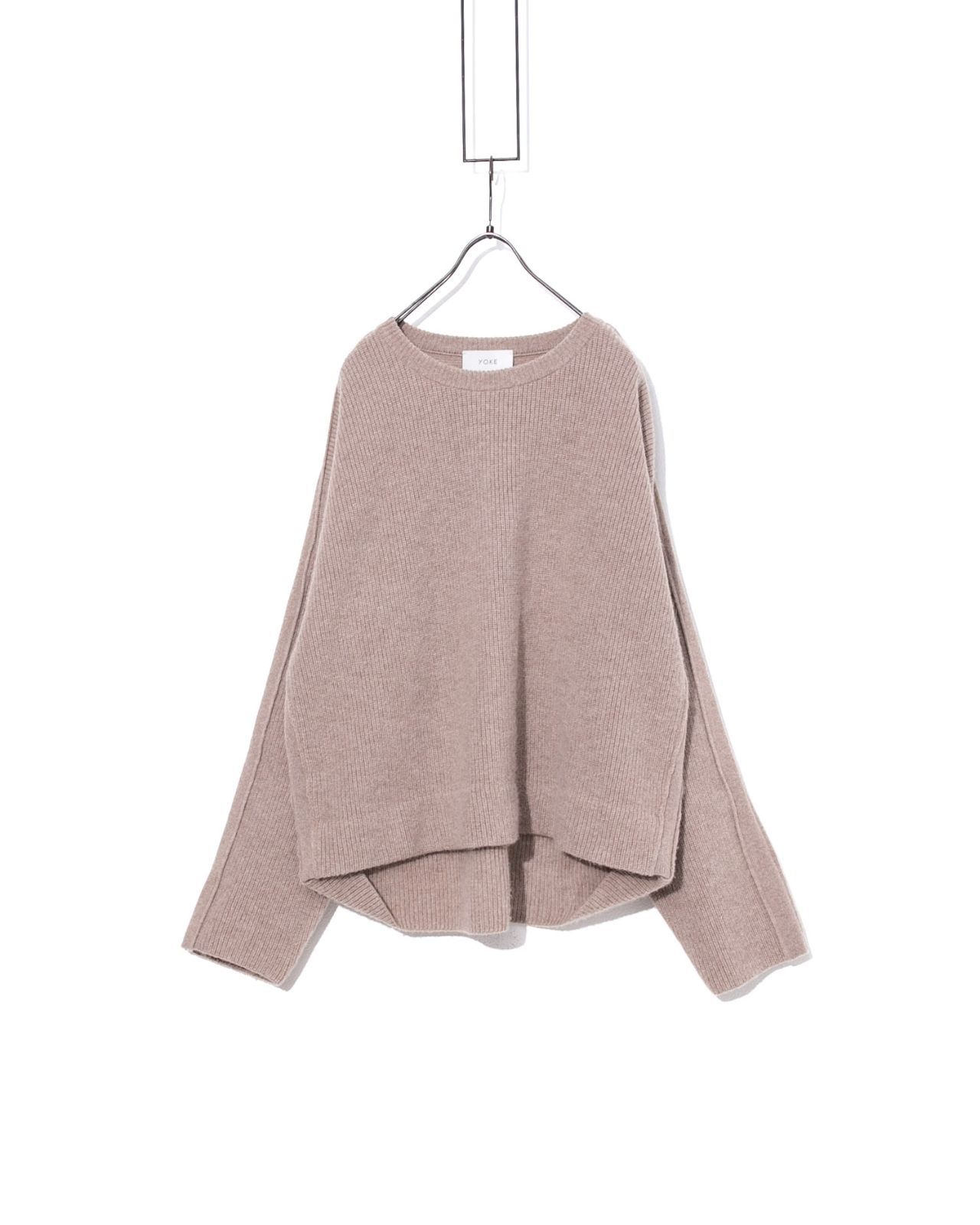 YOKE ヨーク 7G ALPACA CARDIGAN RIB STITCH KNITアルパカニット