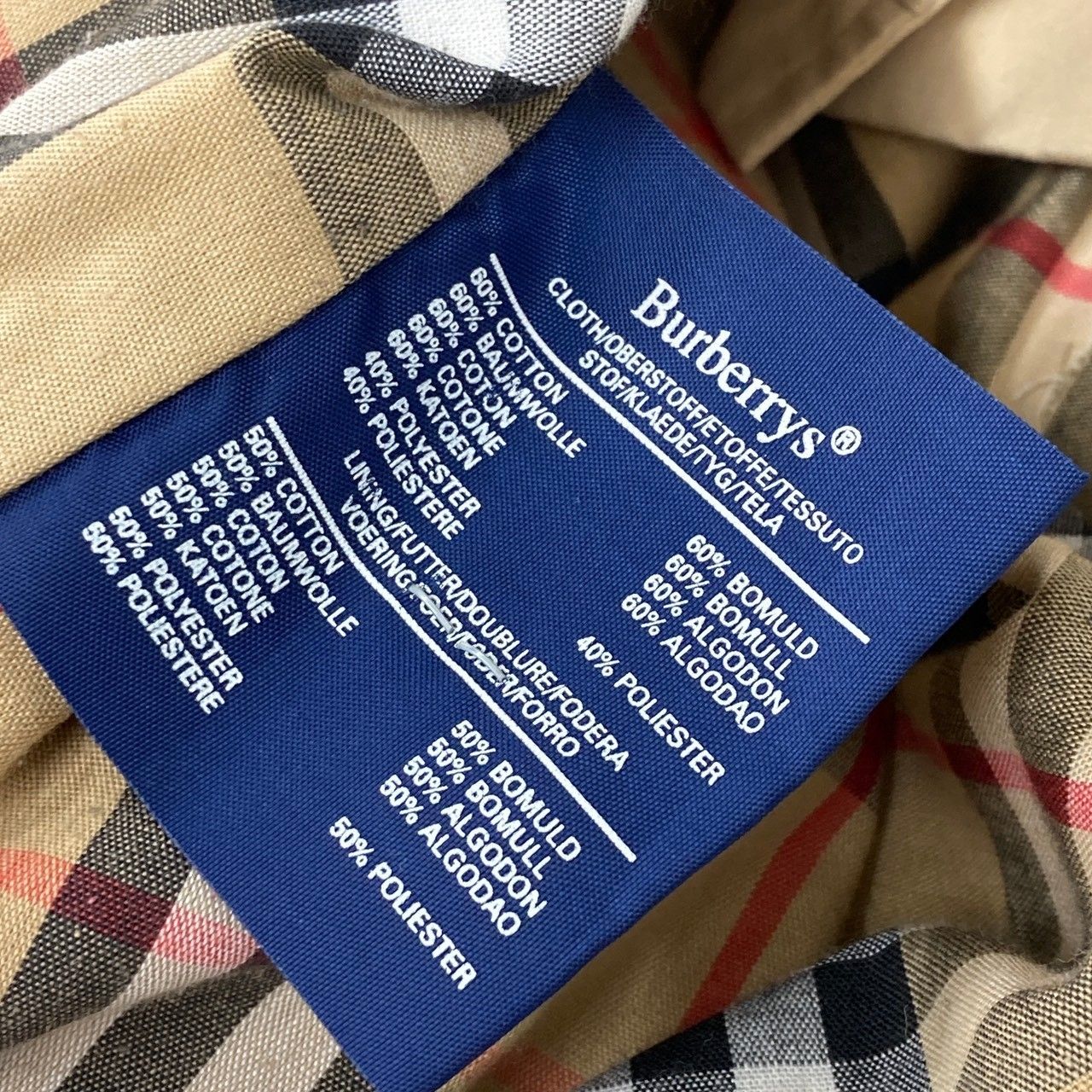 Burberry's/バーバリー/イングランド製/ステンカラー/コート/ハーフ