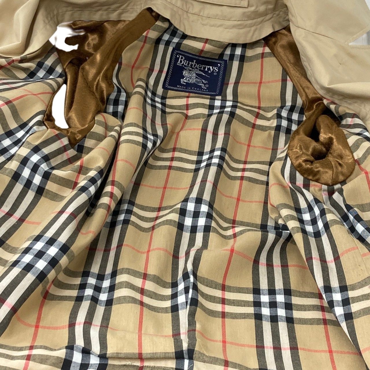 Burberry's/バーバリー/イングランド製/ステンカラー/コート/ハーフ