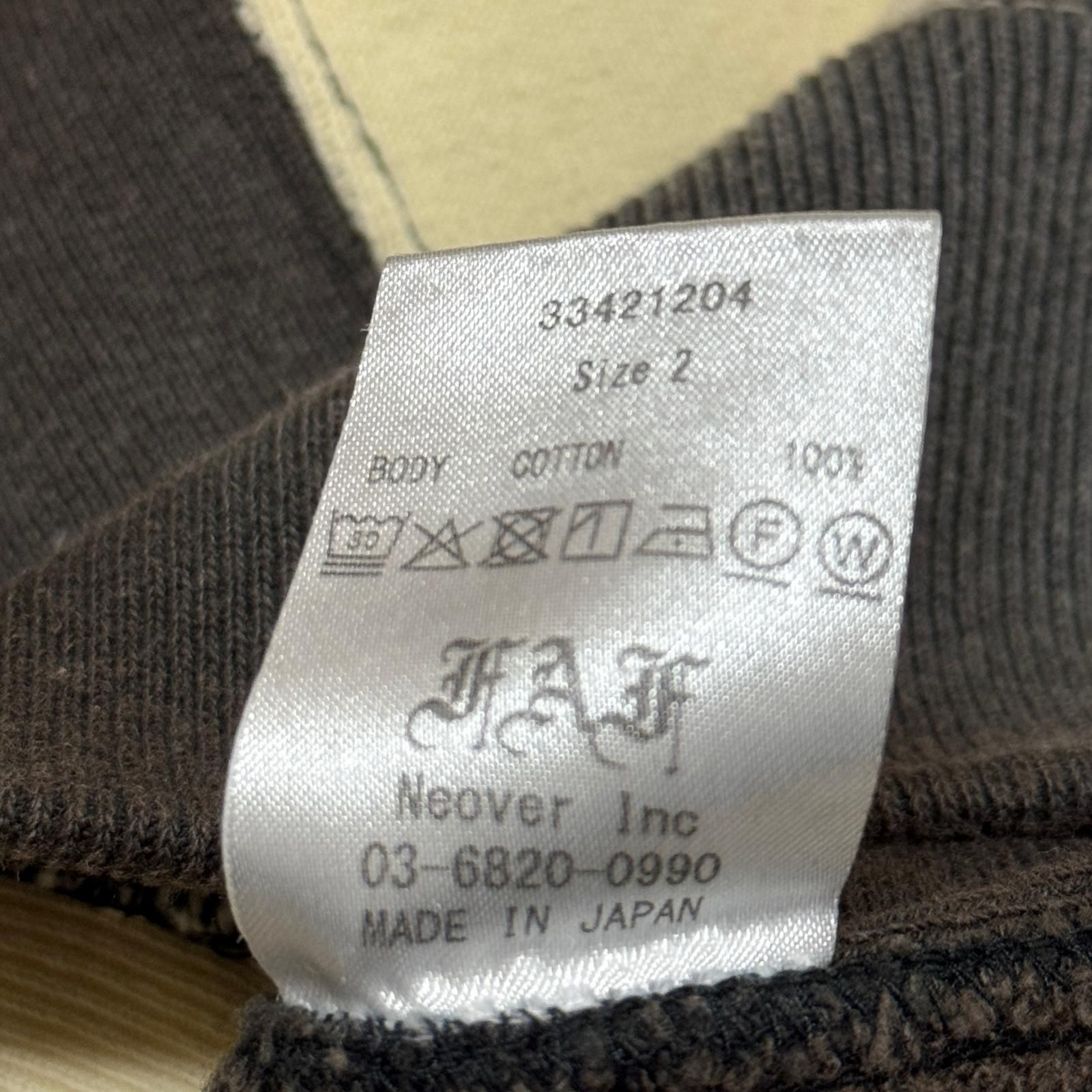 参考上代33000円 未使用 FAF(Fake As Flowers) DILEMMA CREWNECK SWEAT