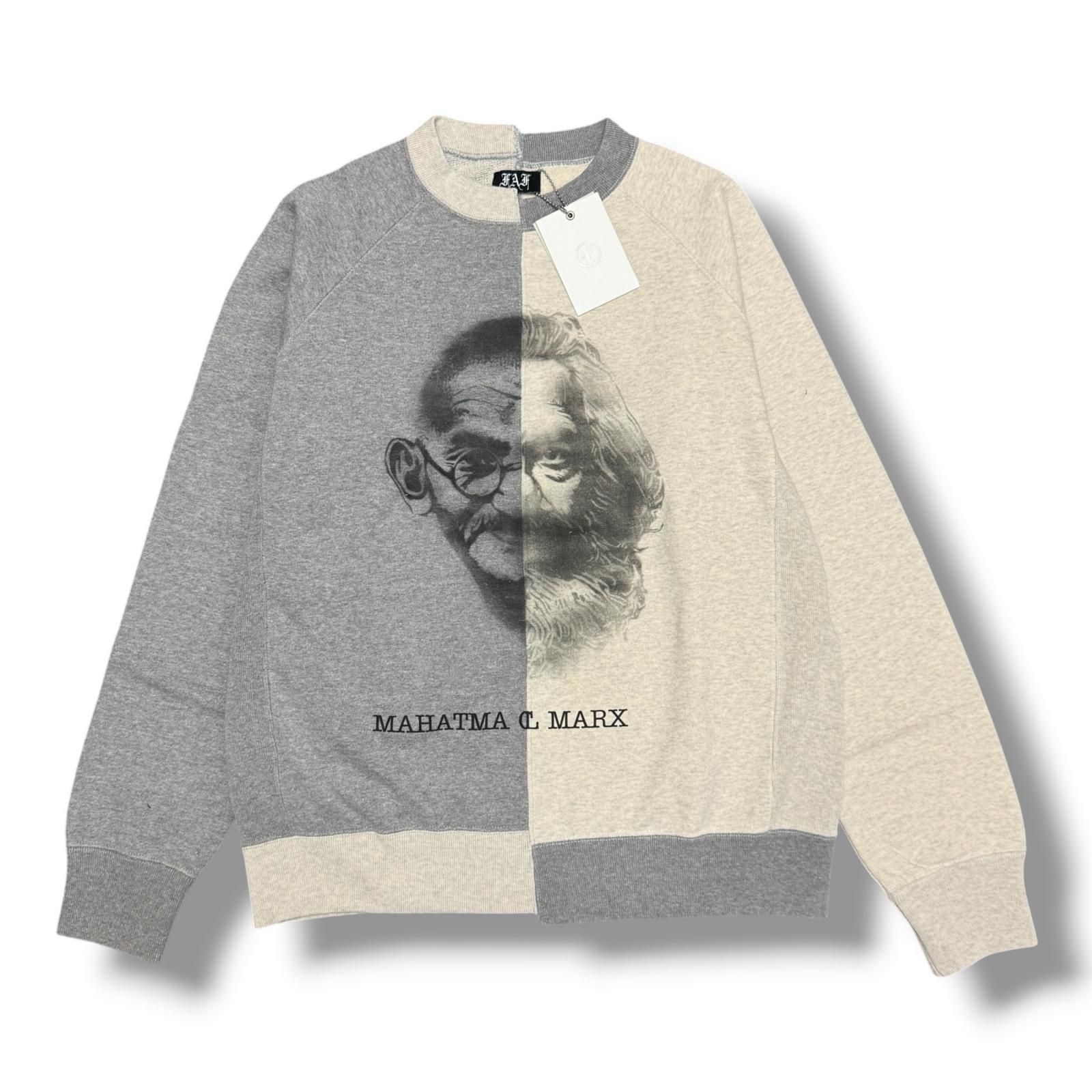 参考上代33000円 FAF(Fake As Flowers) DILEMMA CREWNECK SWEAT ジレンマスウェット トレーナー エフエーエフ(フェイクアスフラワーズ) 33421204 グレー 2 （16583M）