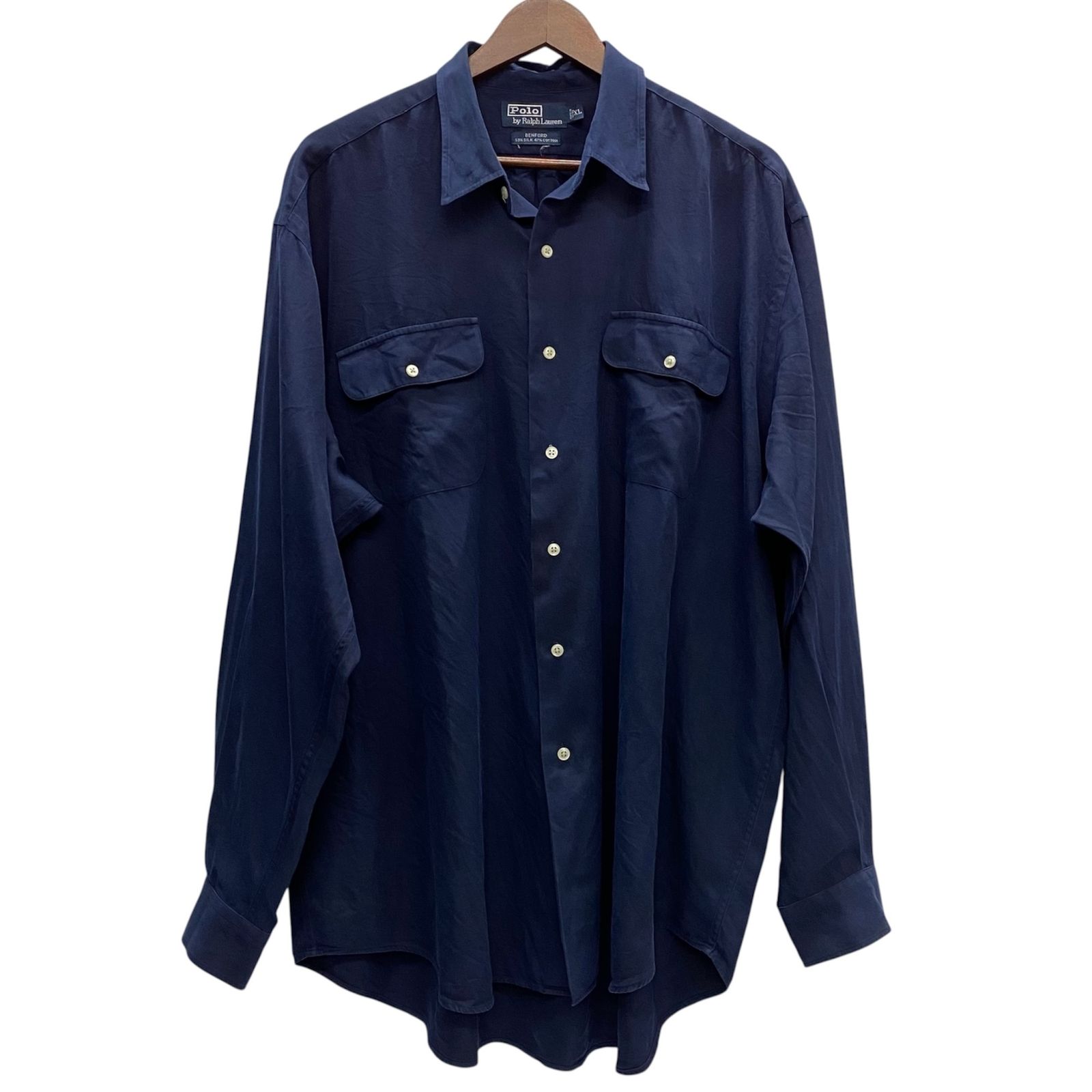 ラルフローレン POLO by RALPH LAUREN 90's BENFORD L/S Shirt シルク