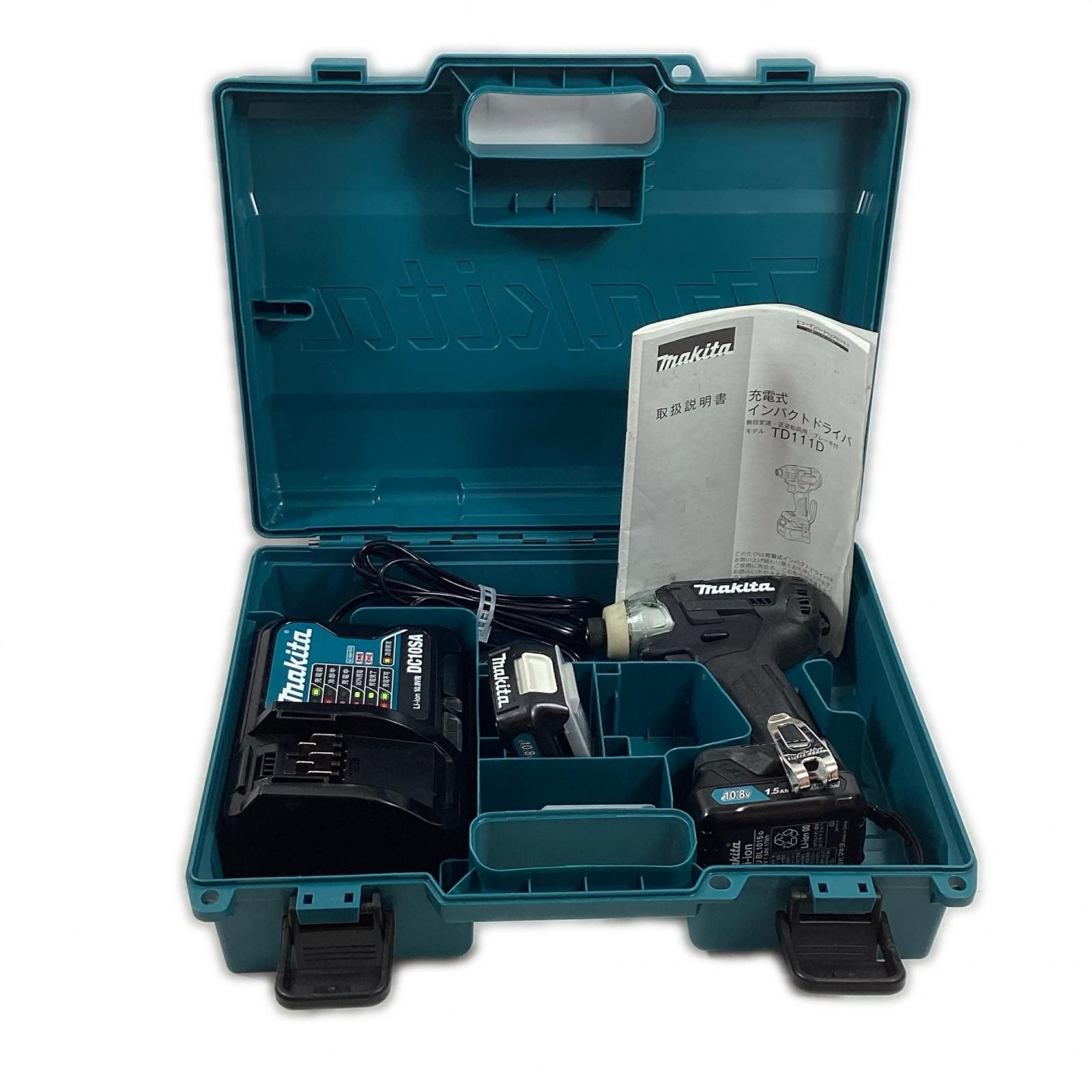 MAKITA マキタ インパクトドライバ TD111DSHXB 充電器・充電池2個・ケース付 10.8v