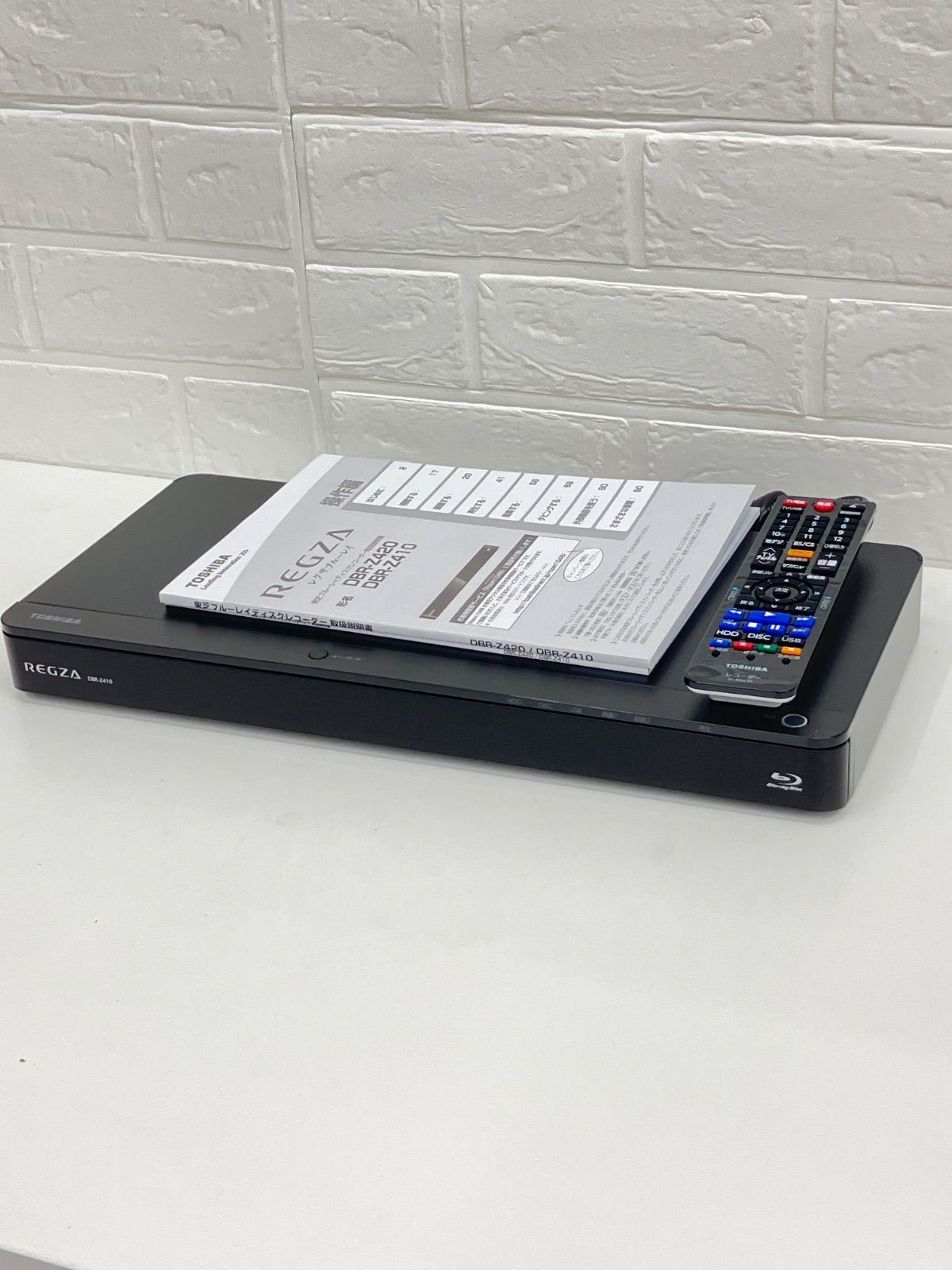 美品】TOSHIBA REGZA 東芝 DBR-Z410 ブルーレイレコーダー No.6288