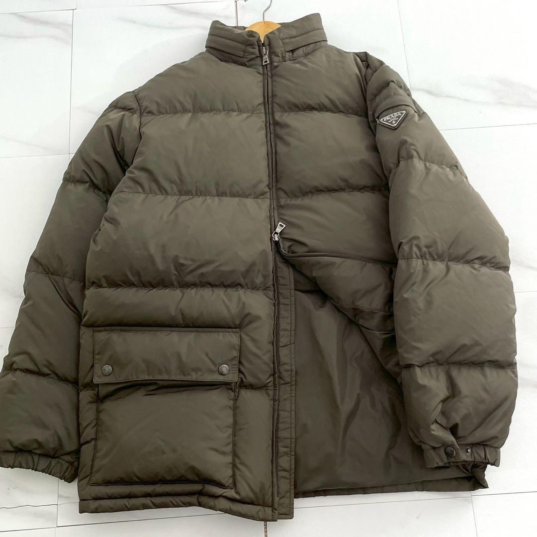 最終セール！プラダ　ダウン　大きいサイズ　三角プレートあり　2way PRADA down jacket 2way triangle logo 48 - メルカリ