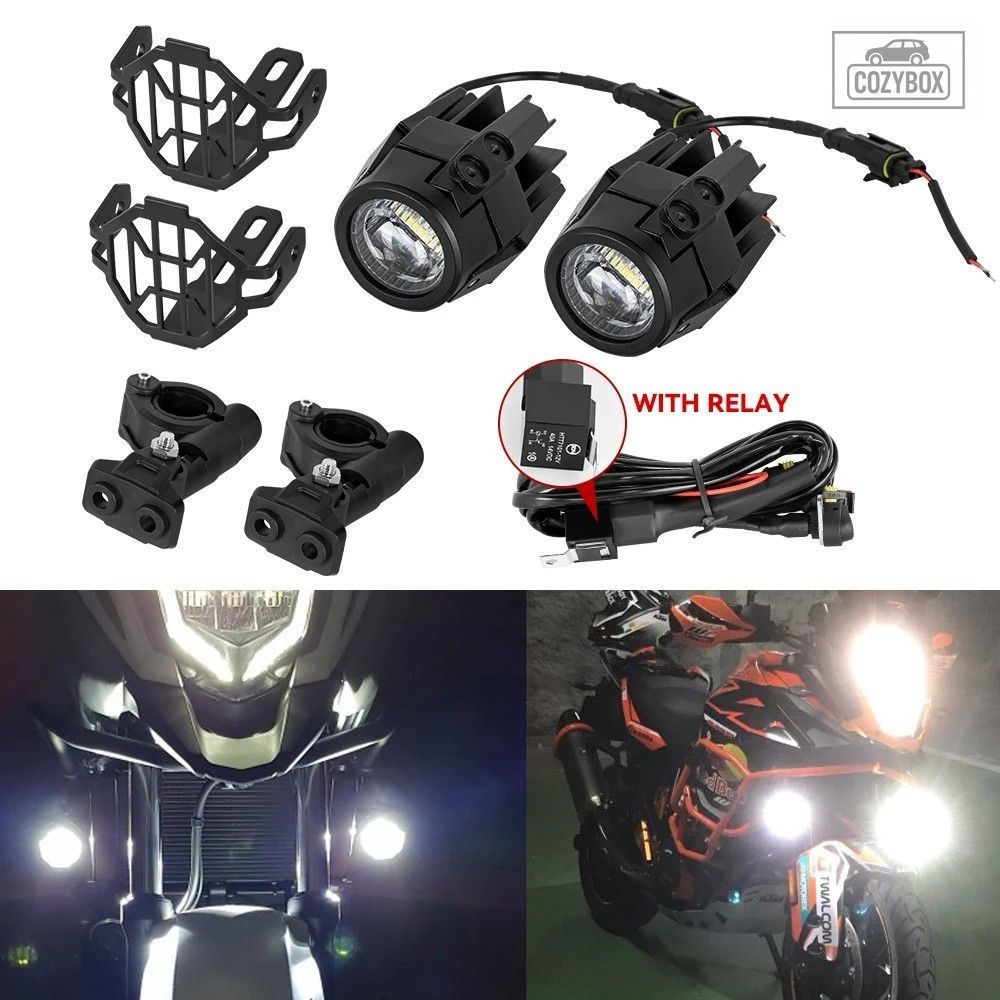 補助ライト LED スポットドライビング フォグランプ R1200GS F800GS K1600 オートバ