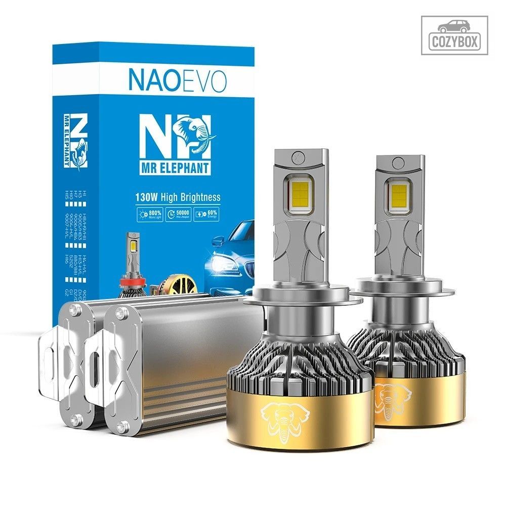 NAO H7 H11 H4 LED ヘッドライト 260 ワット 31200LM Canbus H9 HB3 9005 6000K H8