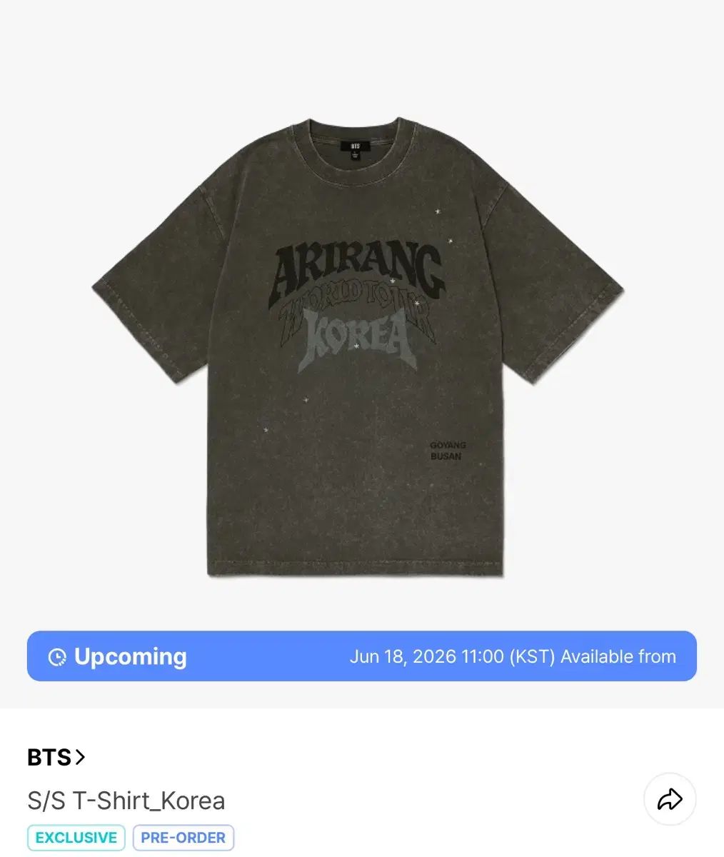 現物/onhand/ BTS Korea Shirt M size 10,094円