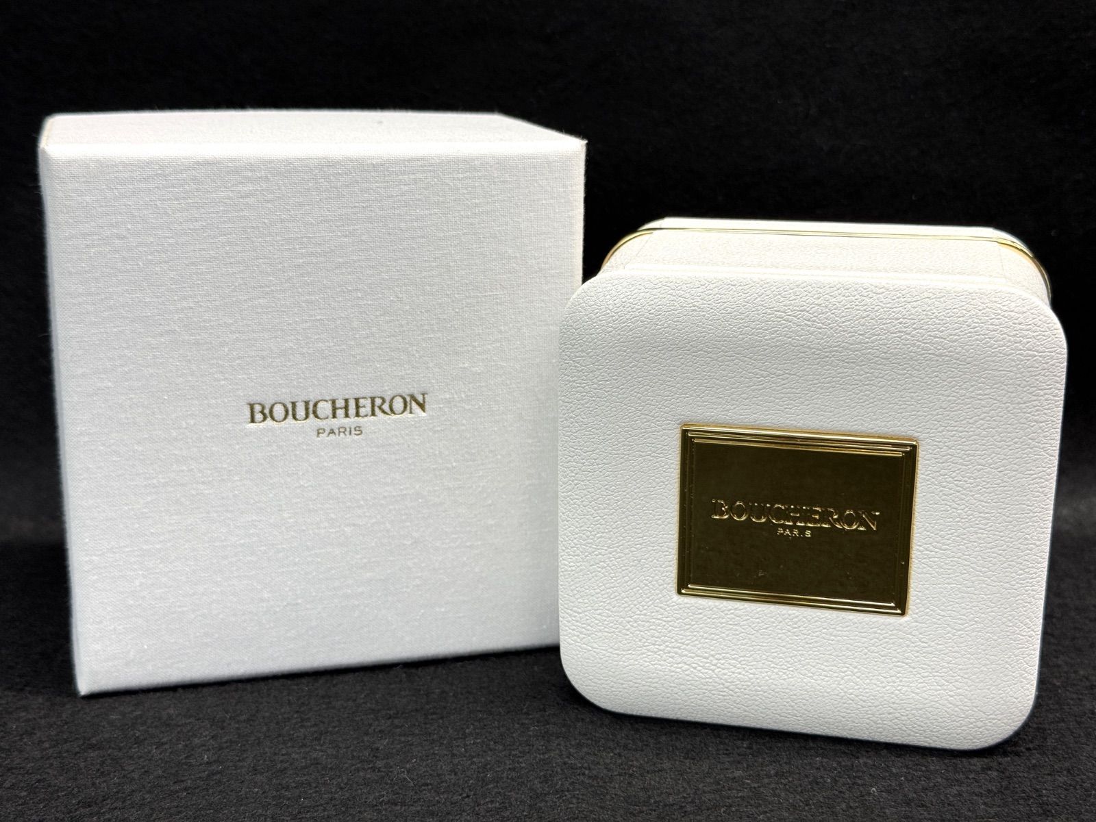 ME019】美品 Boucheron ブシュロン ジュエリーボックス ケース 箱 指輪