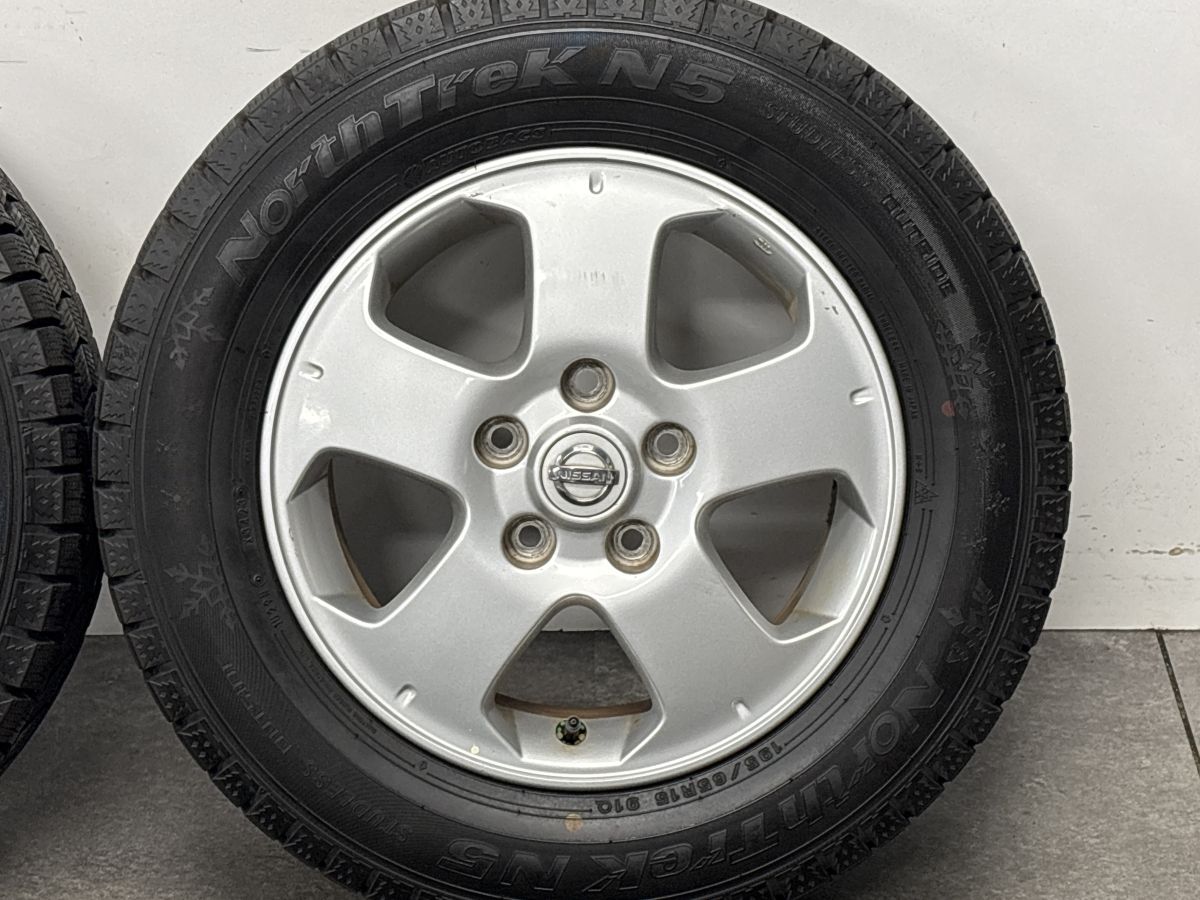 バリ溝】ニッサン C25 セレナ 15in 5.5J +45 PCD114.3 オートバックス