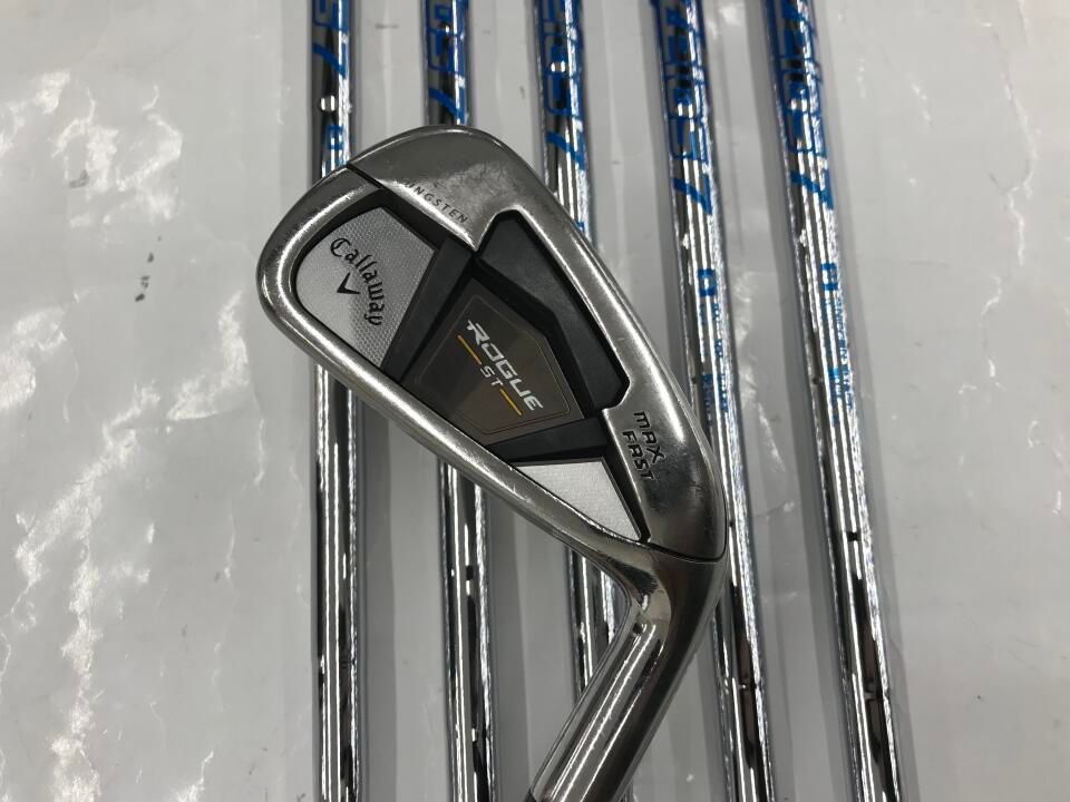 キャロウェイ　ROGUE ST MAX FAST　NSプロ Zelos 7　Sフレックス　アイアンセット　中古　ゴルフドゥ！新居浜店【最短即日発送】