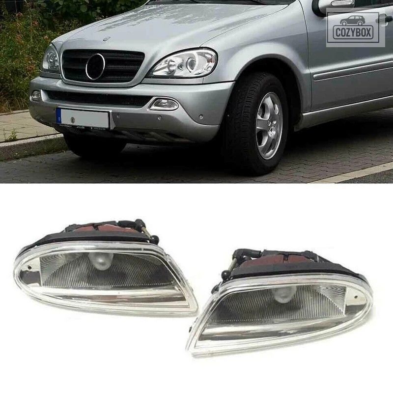 2 個 フォグライトドライビングランプ ベンツ W163 ML320 ML350 ML430 ML500 ML55 AMG