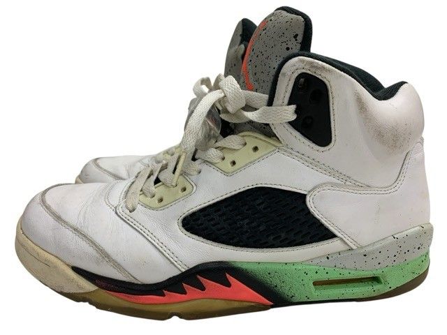 NIKE/ナイキ/AIR JORDAN 5 レトロ POISON GREEN/136027-115/ホワイト
